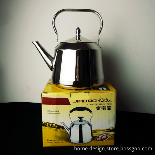 3.0L stainless steel cheap stock promotion tea kettle